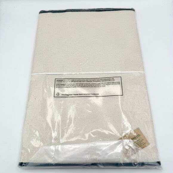 Chan Luu 14x72" Cotton Table Runner Black Scalloped Detail – NEW - Picture 6 of 6